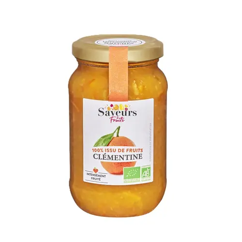Jardin tendance：Préparation bio 100 % fruits clémentine de Corse Saveurs Attitudes - 310 g