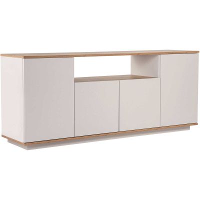 Buffet 4 portes en aggloméré Arista (Beige et Pin)