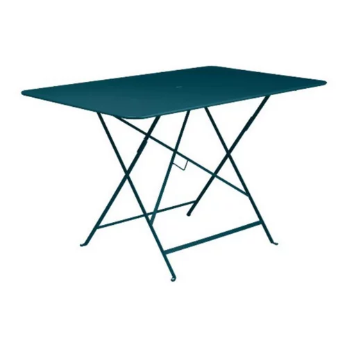 Pour mieux équiper votre jardin:Table pliante Bistro FERMOB bleu acapulco L117xl77xh74