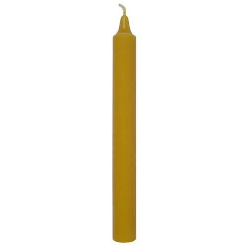 Solution extérieure:Bougie droite teintée dans la masse ocre L’Atelier de Denis - Ø 2,1 x H 20 cm