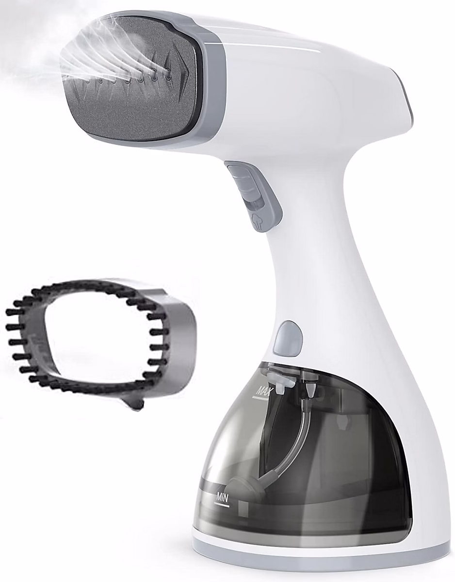 Buanderie – Défroisseur Vapeur de 350 ml avec écran LCD 2000W gris blanc