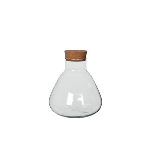 Solution pratique：Bocal Emily en verre transparent grand modèle Ø 22,5 x H 24,5 cm