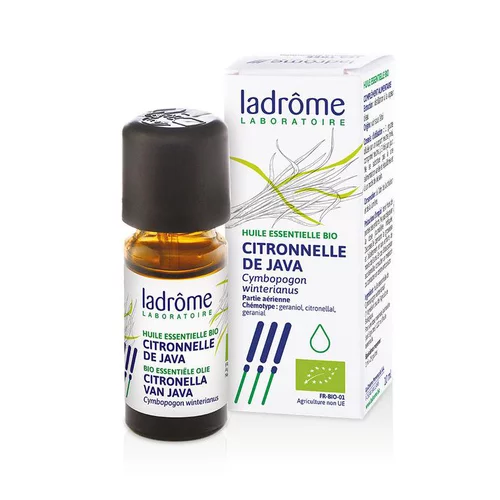 Une idée maline pour le jardin:Huile essentielle bio de Citronnelle de Java Ladrôme - 10 ml