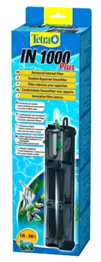 Pour plus de confort à l’extérieur：Filtre interne aquarium pour 200L, efficacité supérieure - TETRA IN 1000 Plus