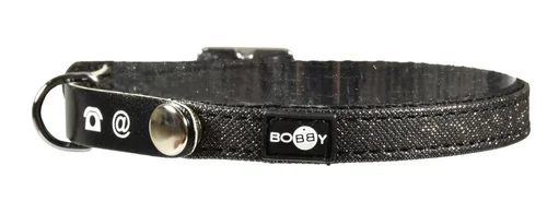 Pour équiper vos extérieurs:Collier pour chat coloris noir Bobby Glitter