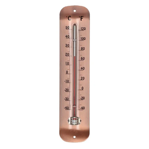 Idée simple:Thermomètre plaqué cuivre - 30 x 6,6 cm