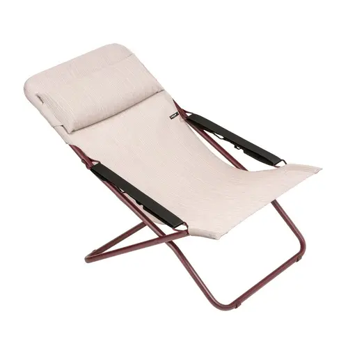 Pour un jardin agréable:Bain de soleil Transabed Batyline duo Lafuma + eole Sirocco tube pink