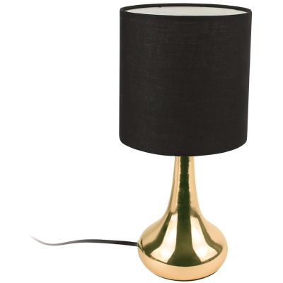 Lampe touch en métal doré 32.5 cm