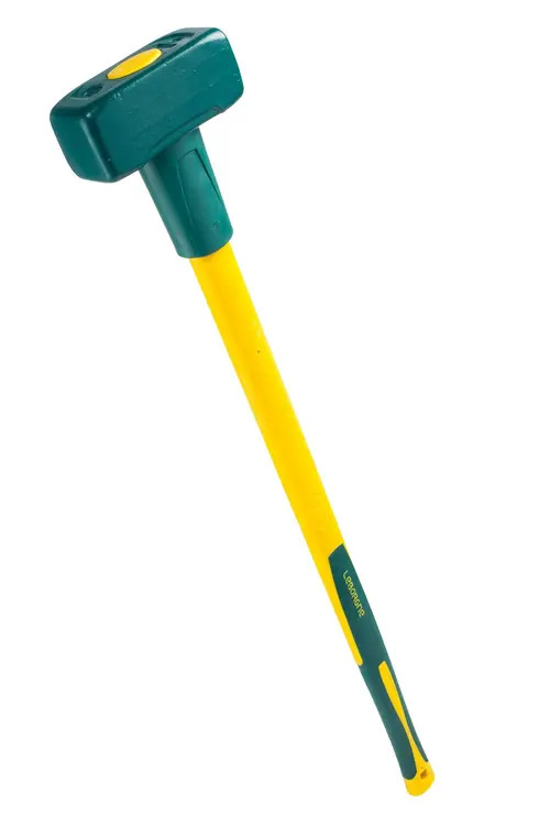 Malin jardin:Masse couple 4 Kg avec pare faux-coups coloris jaune Leborgne - 90 cm