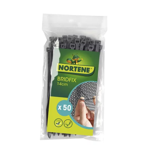 Malin pour le jardin:Bridfix x 50, coloris gris, 14 cm