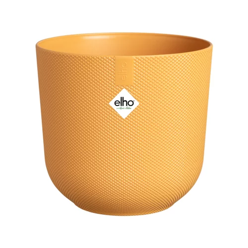 Accessoire au jardin：Cache-pot coloris jaune Jazz Elho - Ø 16 cm
