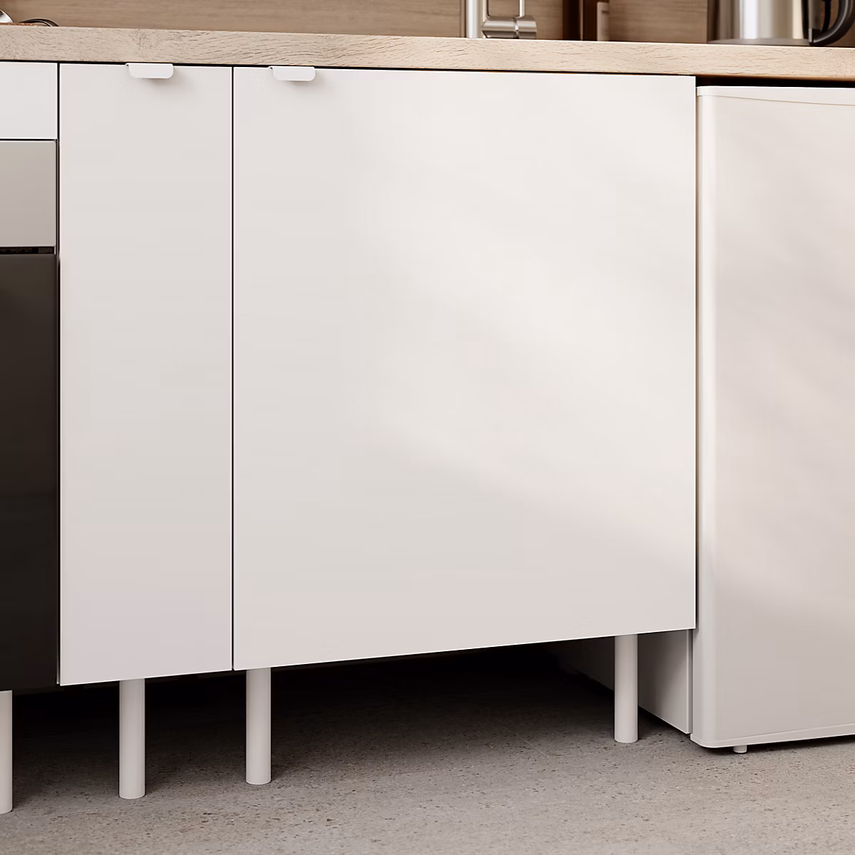 Meuble bas de cuisine 1 porte blanc l.60 x H.86 cm Izee – Réf. JJNMBKMEJ2523393437