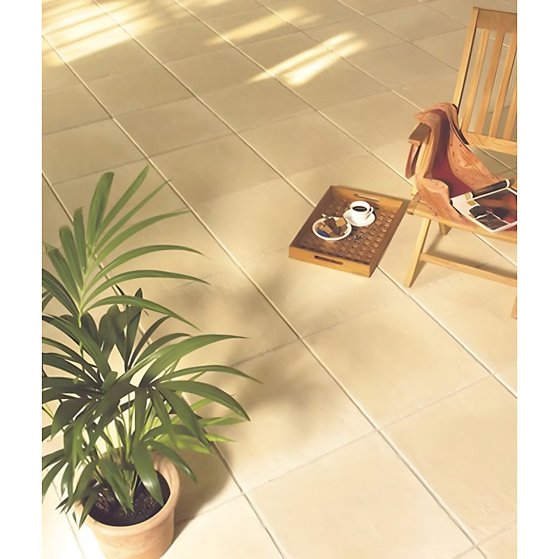 Carrelage sol / mur effet ciment uni beige 20 × 20 cm 1900 MARFIL CREME