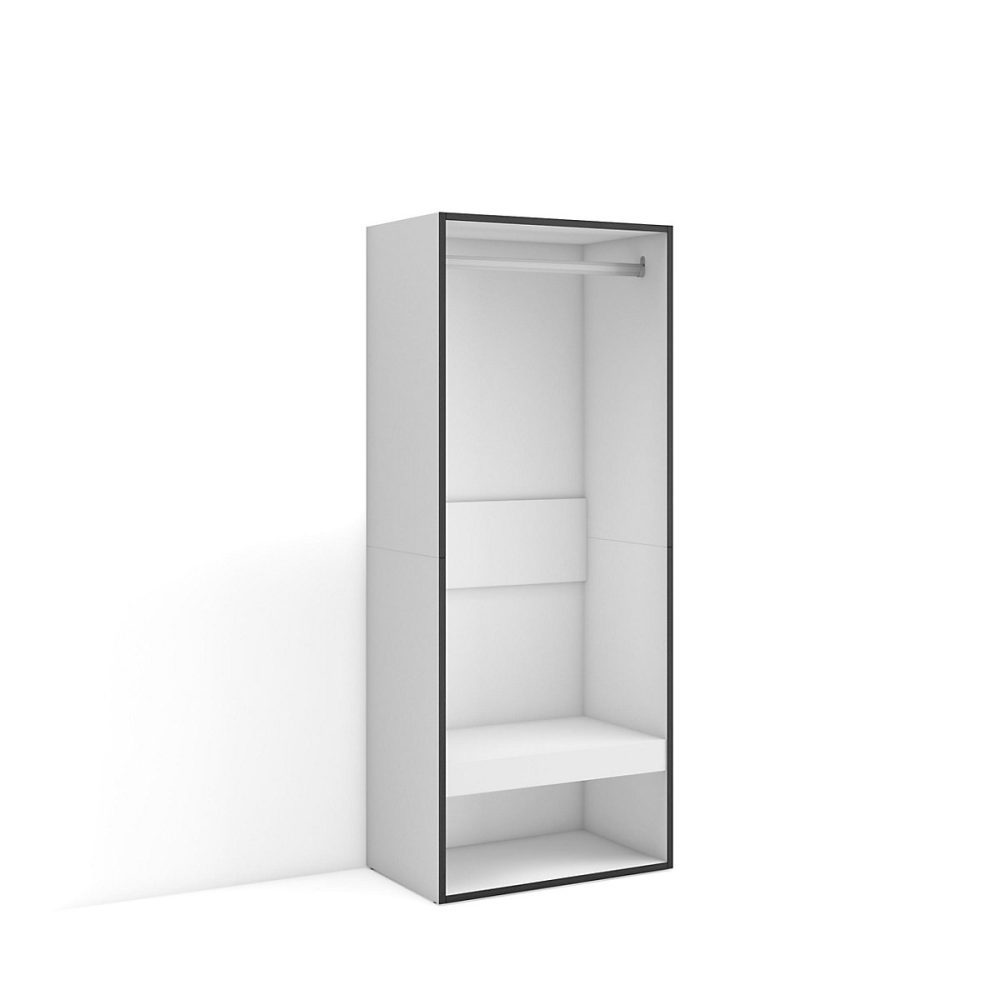 Armoire Vestiaire ouvert 60 × 35 × 145cm couleur blanc
