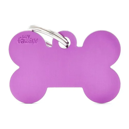 Pour faciliter le quotidien au jardin:Médaille en aluminium violet MyFamily Basic grand os