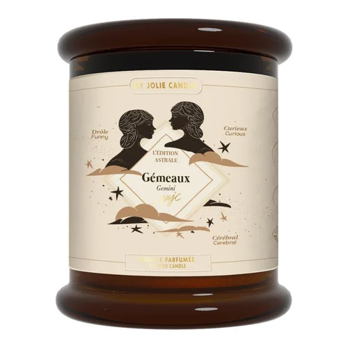 Pour plus de praticité à l’extérieur:Bougie parfumée musc pomme muguet My jolie Candle Astrale gémeaux - 300 g