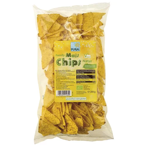 Accessoire jardin：Chips de maïs Family nature en sachet transparent de 200 g