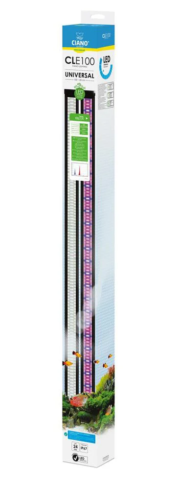 Jardin utile:Rampe LED pour aquarium coloris blanc Plantes Ciano - 100 cm