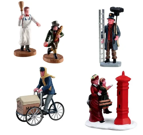 Jardin à aménager:Figurine pour village de Noël Lemax Caddington Résident