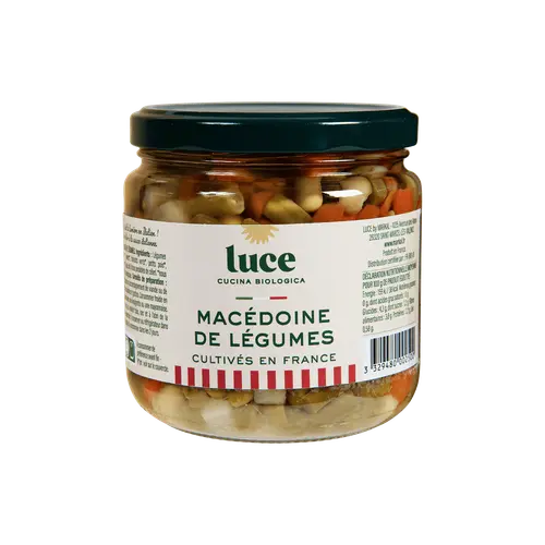 Vie extérieure：Macédoine de légumes bio Luce - 400 g