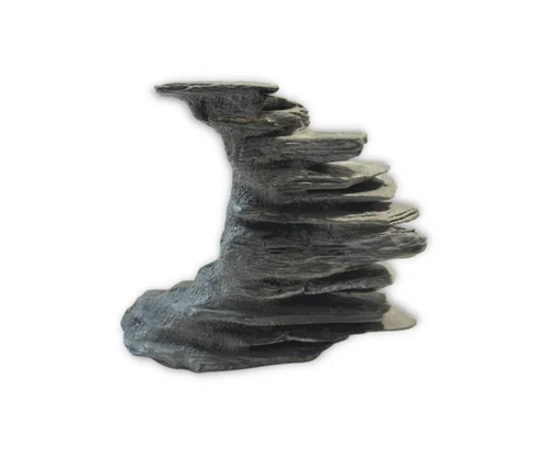 Pour compléter vos extérieurs：Décoration pour aquarium coloris gris Gioiashrimp OvooStone - Taille S