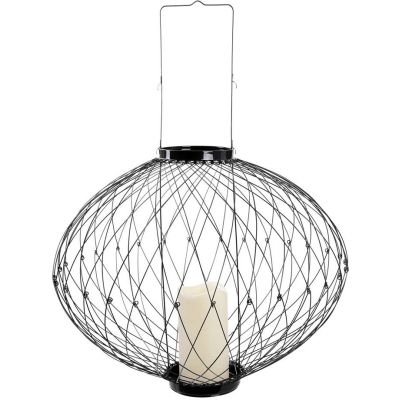 Lanterne rétractable avec photophore LED (Noir)