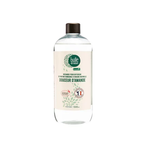 Jardin & équipement:Recharge de parfum senteur douceur d'amande contrôlée par Ecocert Greenlife Bulle de Nature par botanic® - 500 ml