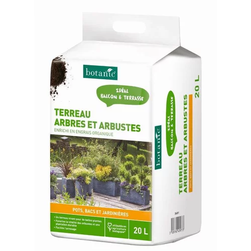 Jardin et idées：Terreau arbres et arbustes botanic® - 20 L