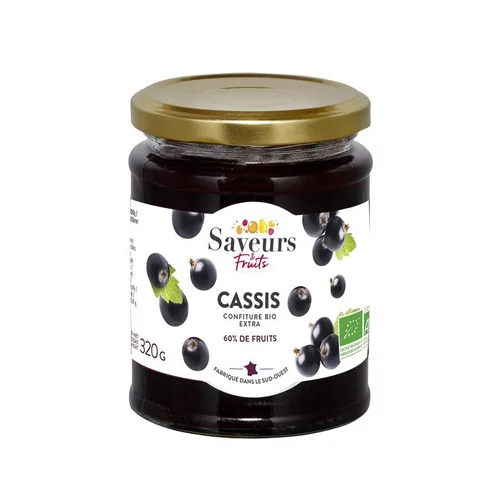 Idéal pour vos extérieurs:Confiture Extra de cassis bio - 320 g