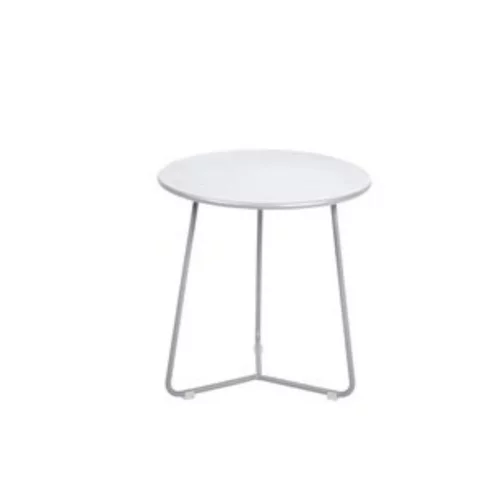 Sélection maison：Table basse ronde Cocotte coloris blanc coton Fermob - Ø 34 x 36 cm