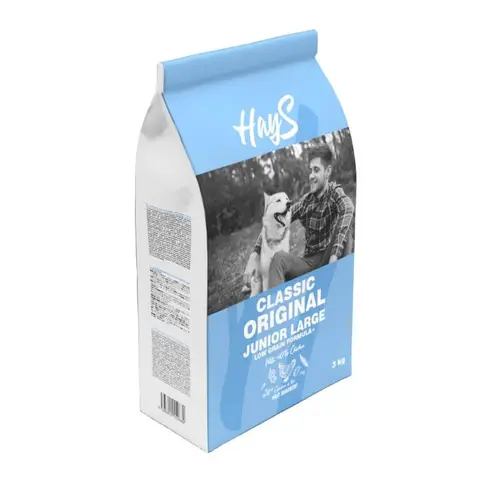 Vie extérieure：Croquette pour chiot de grande race au poulet Hays Classic - 3 kg