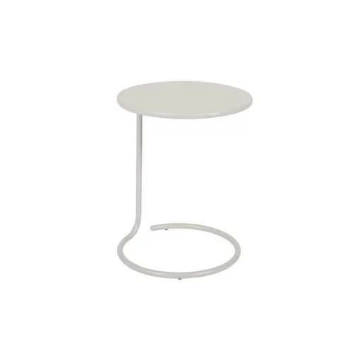 Univers végétal：Table basse déportée Coolside coloris gris argile en acier Fermob - Ø42 x 53 cm