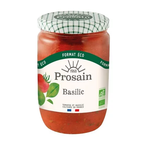 Utile extérieur：Sauce tomate basilic GF bio Prosain - 600 g