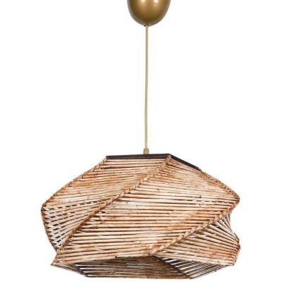 Suspension en bois style exotique Phong