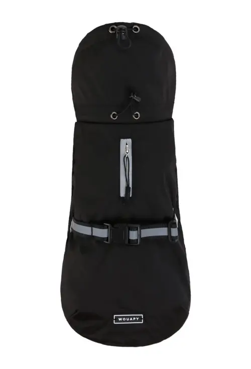 L’allié de vos extérieurs:Manteau pour chien coloris noir Wouapy All Seasons - Taille 42
