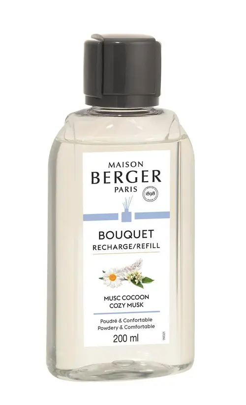 Mon jardin:Recharge pour bouquet parfumé Maison Berger Musc cocoon - 200 ml