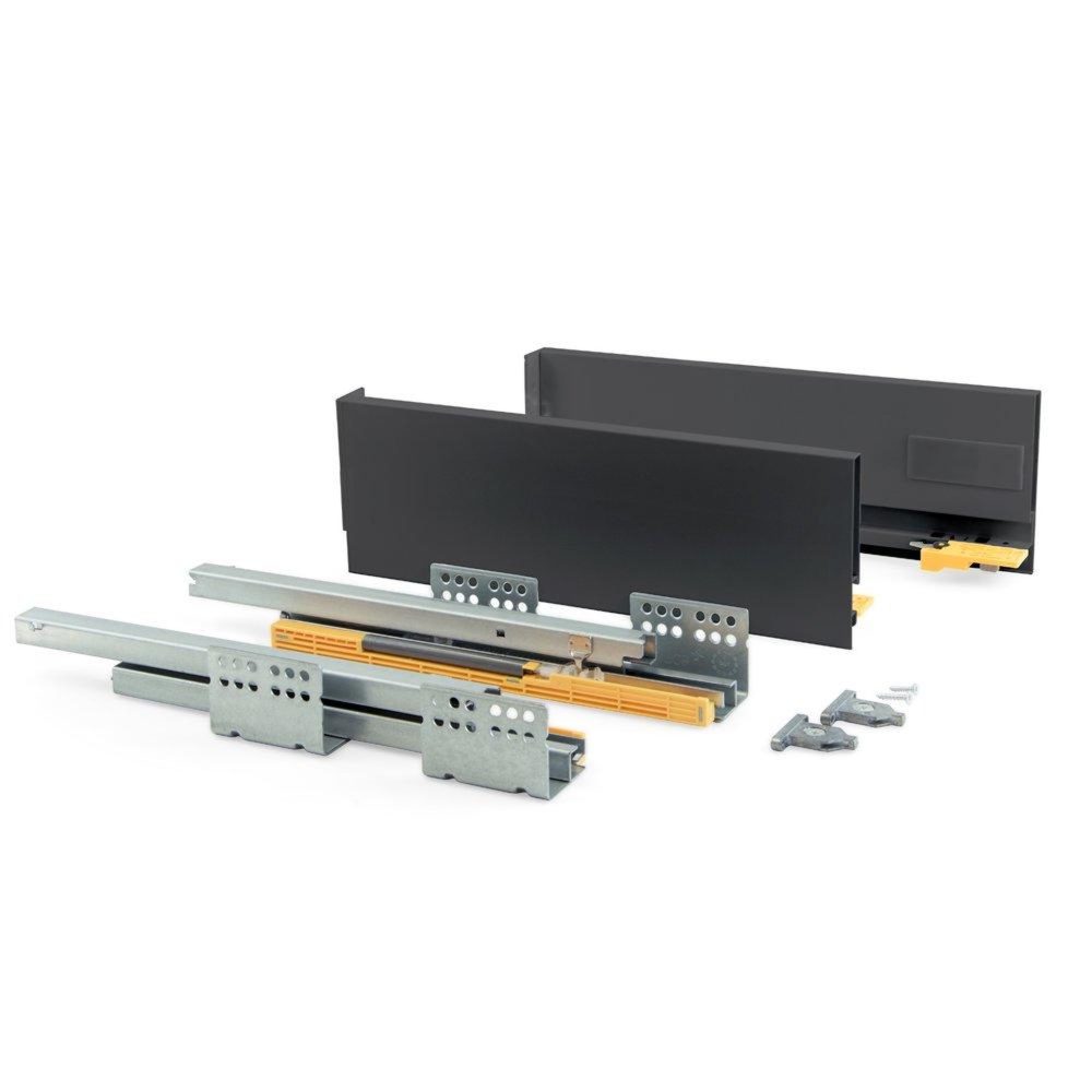 EMUCA SRL Kit de tiroir Concept hauteur 138 mm et profondeur 450 mm finition gris anthracite