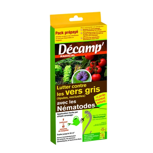 Pour mieux organiser votre jardin:Nématodes contre vers gris 20 m²