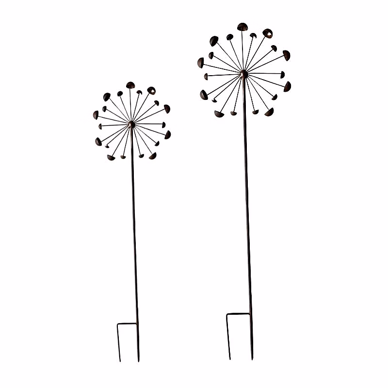 Ensemble 2 Tuteurs fleurs en Fer Pistillus 32 × 110cm