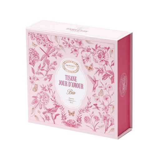Une solution pratique pour l’extérieur：Coffret infusion jour d'amour bio Provence d'Antan - 20 sachets