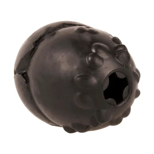 Extérieur accessoire：Jouet pour chien coloris noir en caoutchouc distributeur de friandises EBI Grrrip it - Taille S 8,5 x 7 x 6 cm