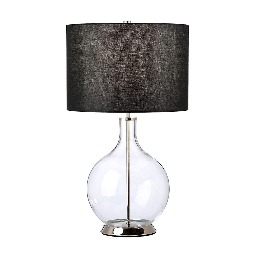 Elstead Orb Lampe de table avec abat-jour rond nickel poli – Réf. DQJSKIWUI2083048503