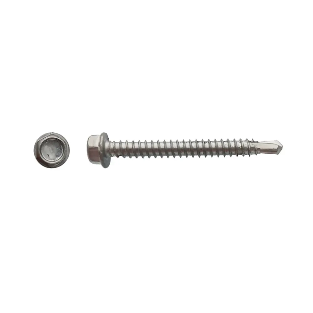 200 Vis Autoperceuses Tête Hexagonale 3.9 × 12.7 mm – DIN 7504 K, Inox A2, D-Work