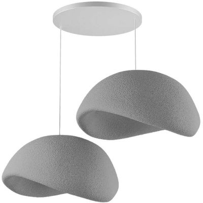 Suspension 2 abats jour Wabi Sabi Driftgrains (Gris)