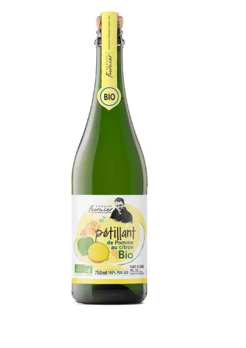 Le petit plus du jardin:Pétillant pomme citron bio Domaine Fournier - 75 cl