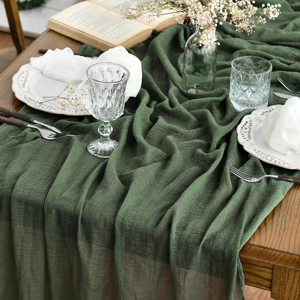 Linge de table – Chemin de table Artoid Mode 300 cm vert forêt