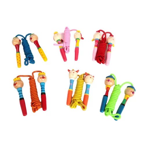 Jardin équipement：Corde à sauter humoristique bois 3,7x13,5x3 cm à partir de 3 ans