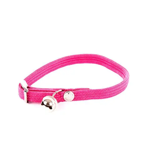 Pour la maison et l’extérieur:Collier élastique pour chat rose