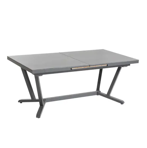 Sélection pour vos extérieurs:Table extensible en aluminium et céramique noir Sedum - 180/240 x 100 x 76 cm