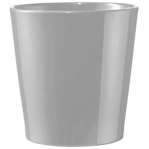 Jardin et idées:Cache-pot coloris gris Dallas Orchidée - Ø 13 cm